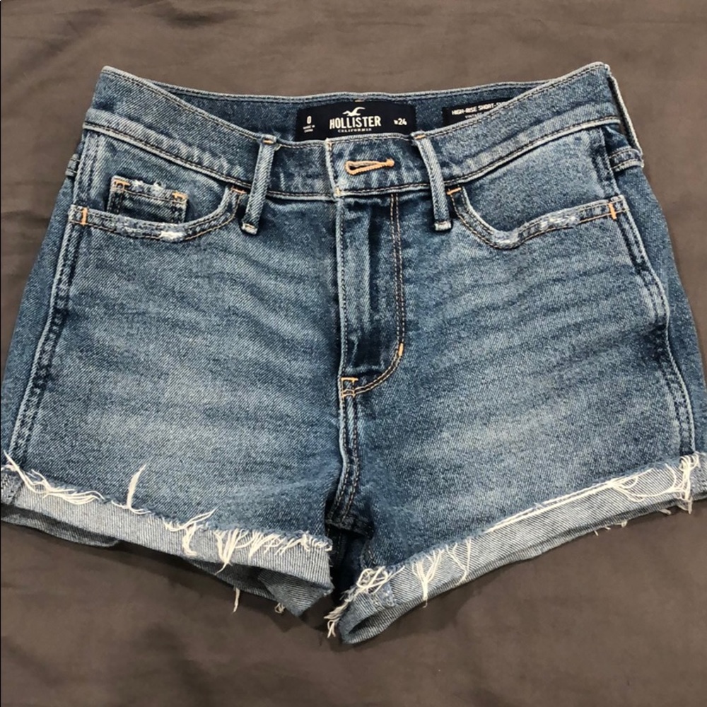 Hollister High Rise Vintage Denim Jean Shorts